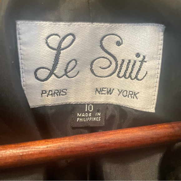 Le Suit Women's Vintage Yellow And Black Plaid Checker Jacket Size 10 - Picture 2 of 9